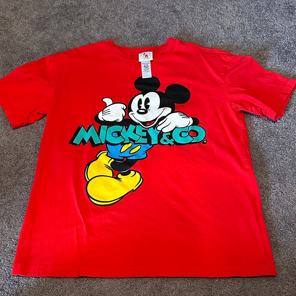 Disney Red Mickey Mouse Graphic Tee